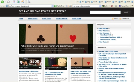 Neues Design von SnG Poker Strategie